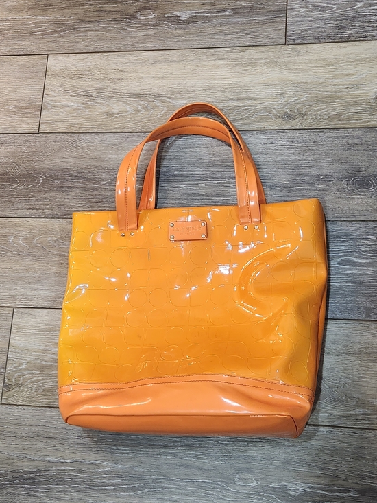 kate spade Handbags - Kate Spade Rainy Day Blakely Patent Leather Tote In Marmalade Orange
